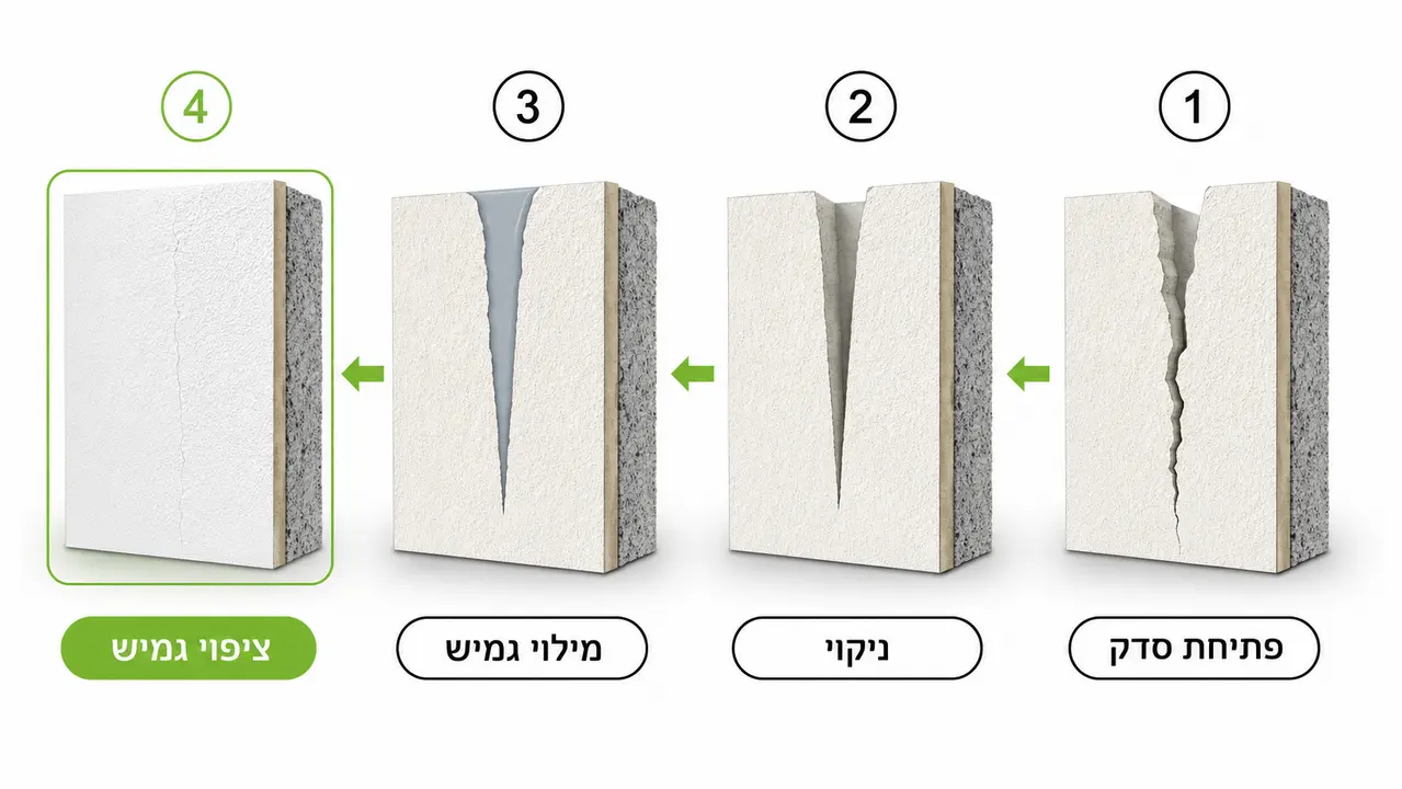 איך מטפלים בסדקים בקירות חיצוניים כדי שלא יחזרו אחרי חורף אחד?