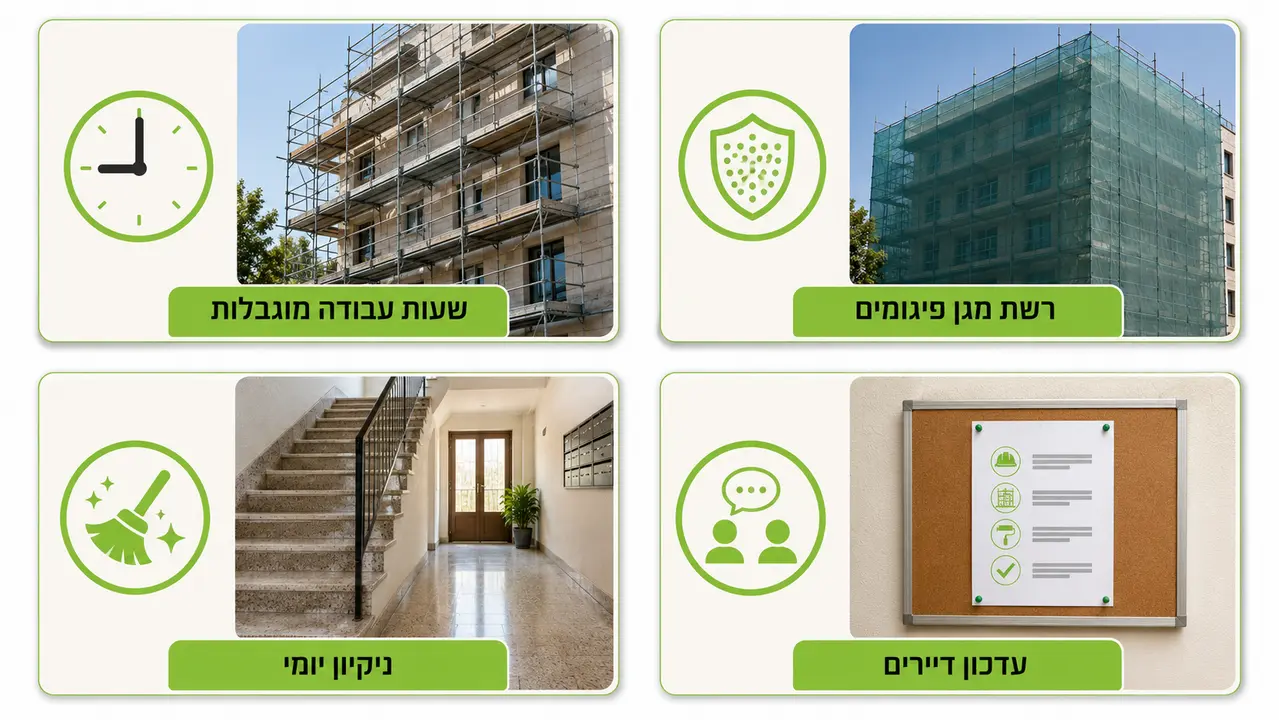 איך מבצעים פרויקט שיקום בניין מאוכלס עם מינימום הפרעה לשגרת החיים