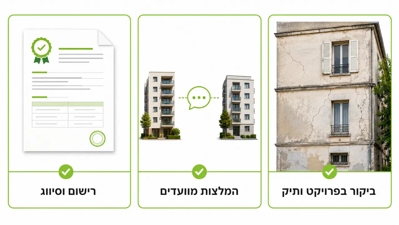 איך בוחרים קבלן לשיפוץ בניין משותף בלי להמר?