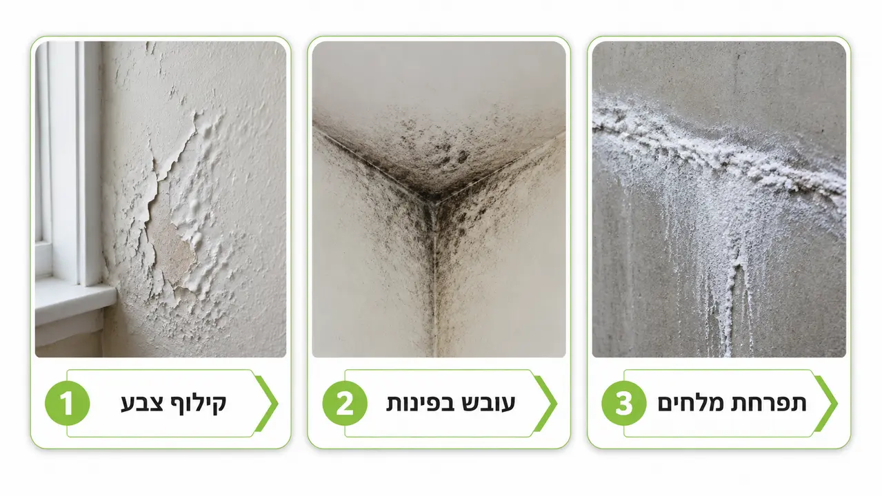איך מזהים סימנים מוקדמים לחדירת מים לפני שנגרם נזק גדול?