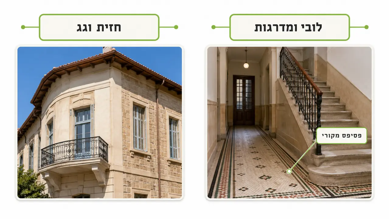 האם שימור מבנים הוא רק חזית או גם פנים?
