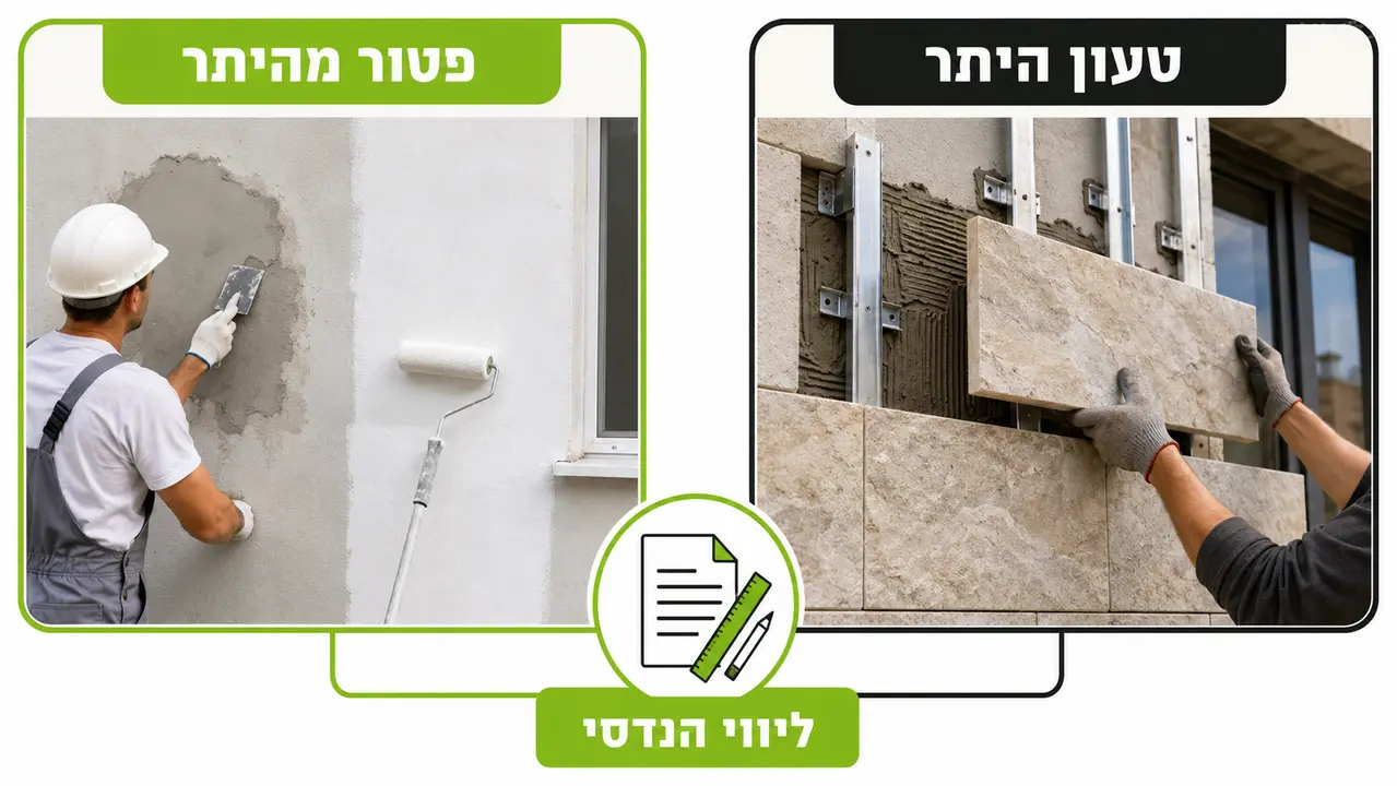 ההיבט ההנדסי והרגולטורי - מהנדס מלווה והיתרי בנייה
