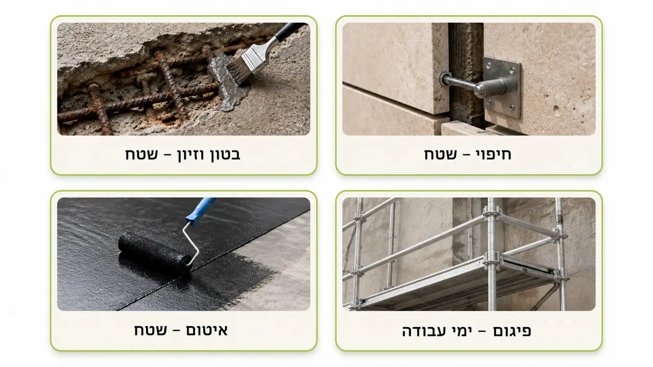 איך נראה מחירון שיקום מבנים מסוכנים לפי סוגי עבודות?