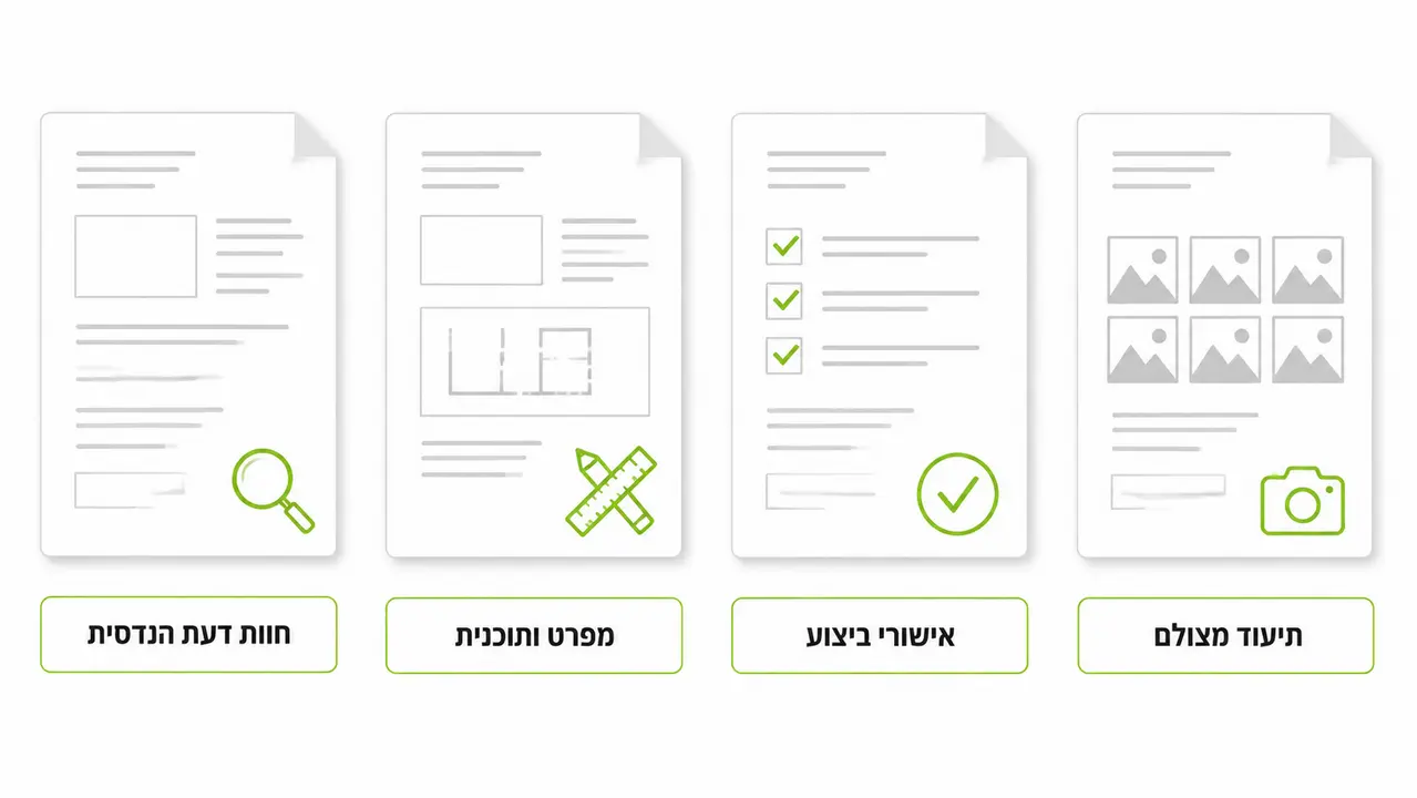 אילו מסמכים מרכיבים תיק שהרשות מאשרת בסבב אחד