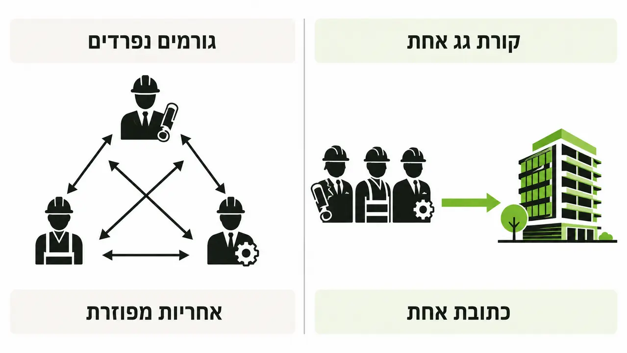 למה כדאי לבצע את הפרויקט תכנון-ביצוע-פיקוח תחת קורת גג אחת?