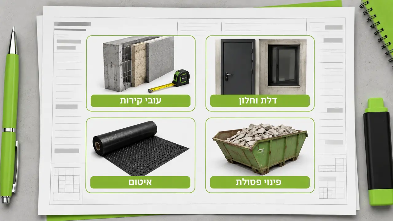 מפרט ממד תקני, ואיפה אנשים נופלים בהצעות מחיר