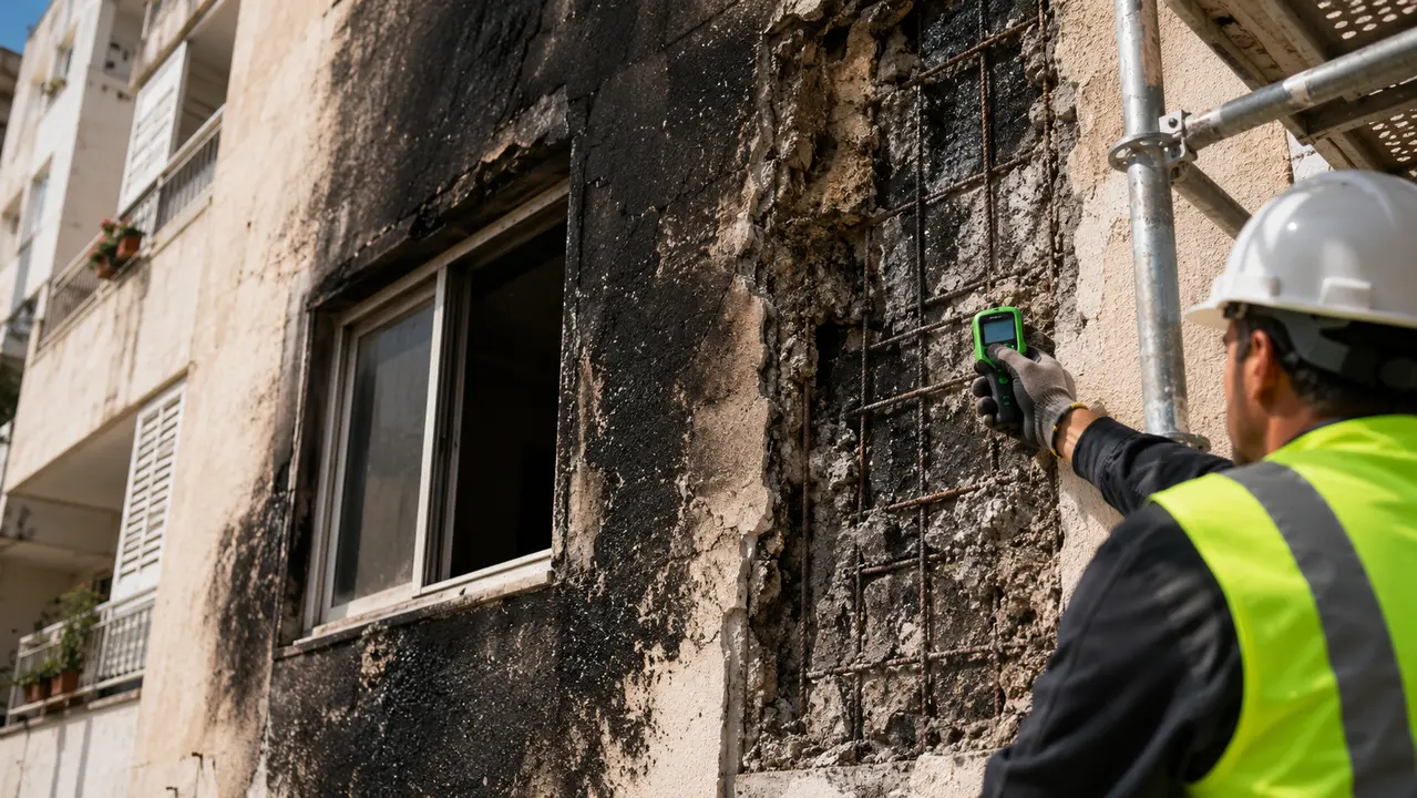שיקום מבנה לאחר שריפה: מדריך מקצועי לשחזור הנכס