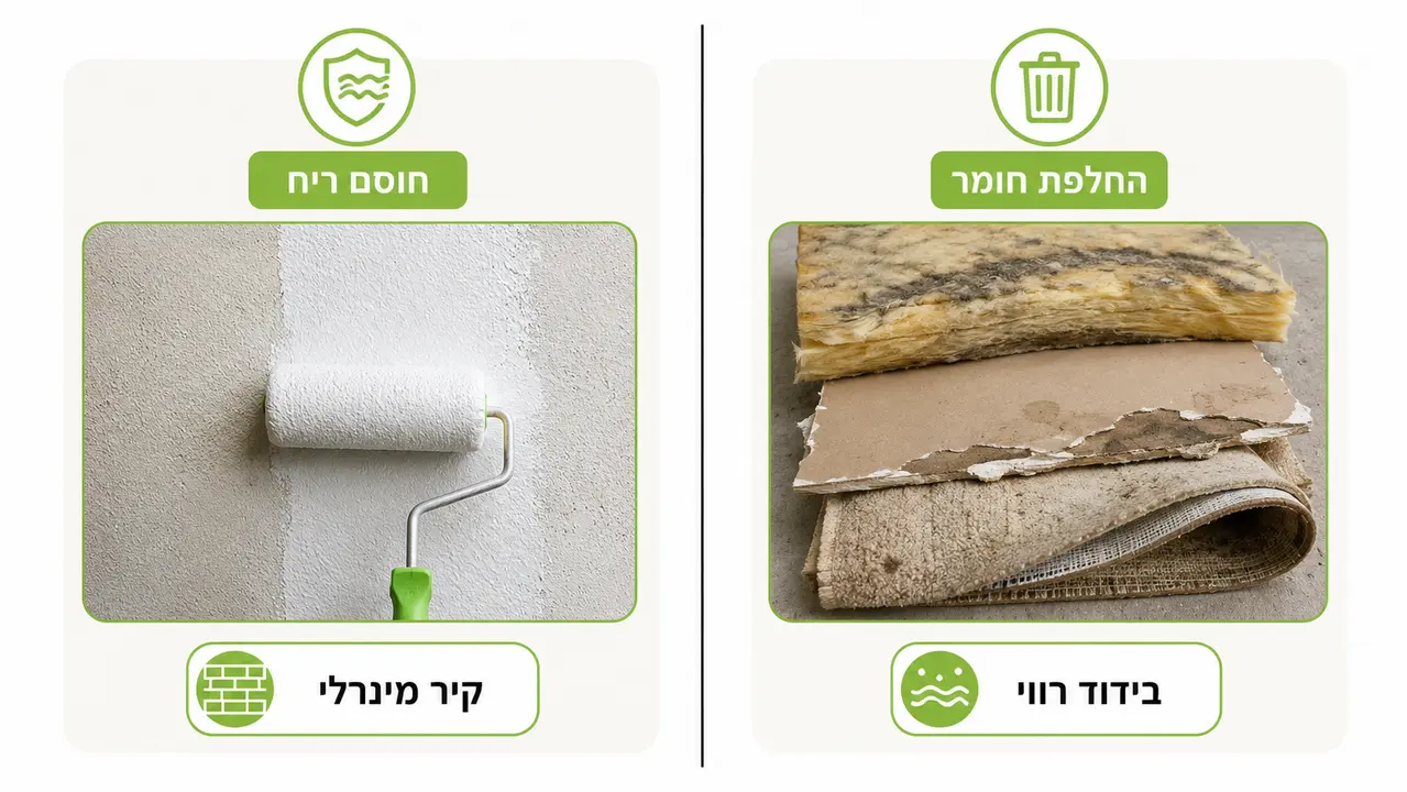 ריח שריפה שחוזר בכל יום חם - איך סוגרים את זה