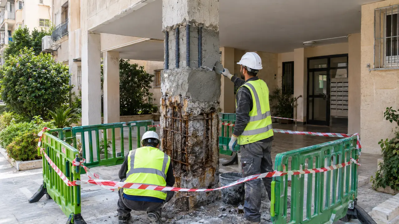 שיקום עמודי בטון: פתרונות מקצועיים, שלבי עבודה ועלויות