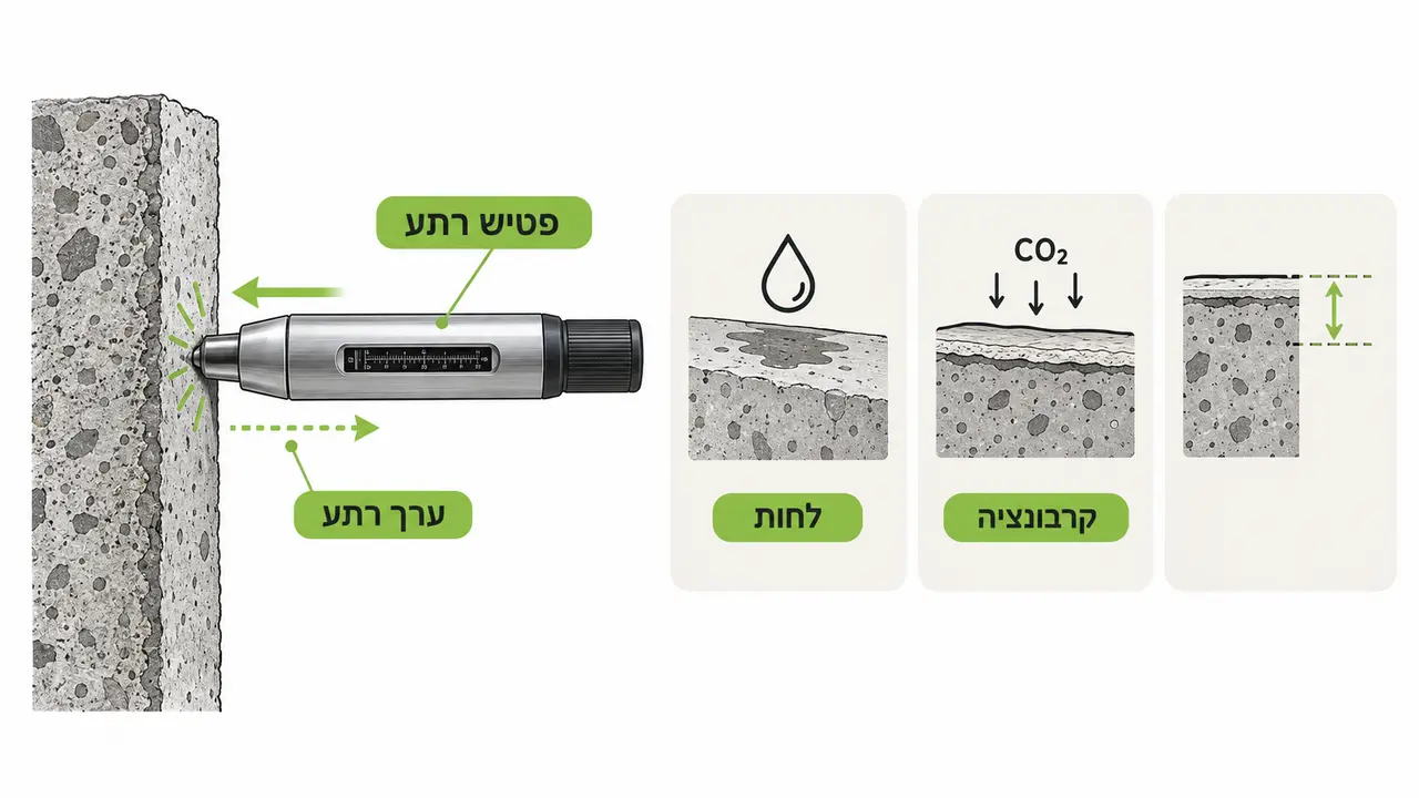 מה זה "בדיקת בטון פטיש רתע" ואיך היא עובדת?